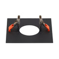 Numinos® XS caixa de montagem para encastrar, quadrada 160/70 mm preta