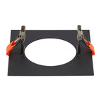 Numinos® S caixa de montagem para encastrar, quadrada 160/90 mm preta