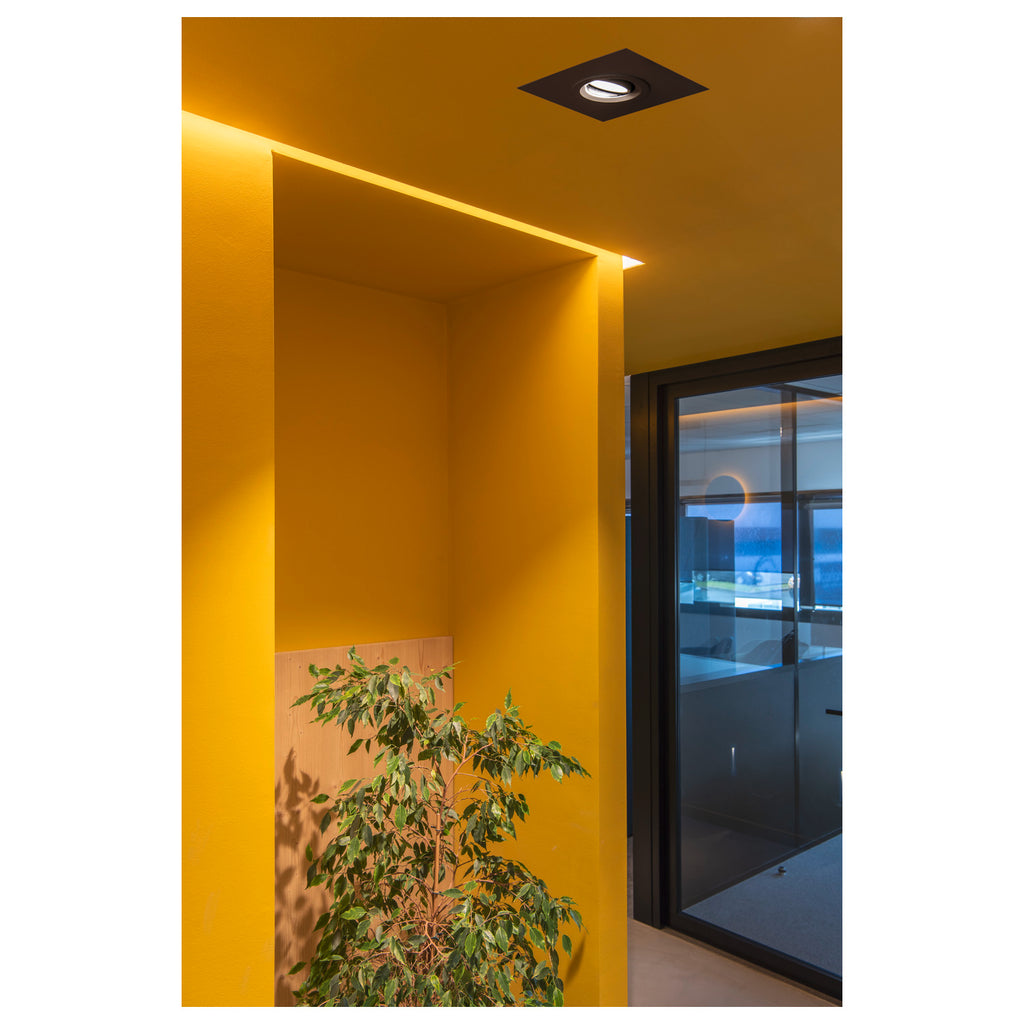Numinos® M caixa de montagem para encastrar, quadrada 240/120 mm preta