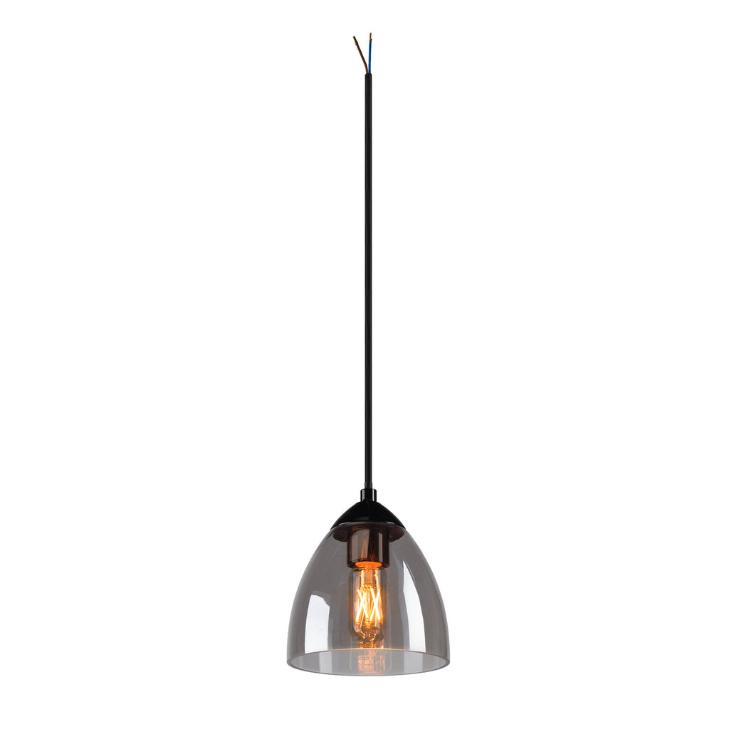 PARA CONE GL GU10, luminária suspensa preta/transparente