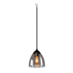 PARA CONE GL GU10, luminária suspensa preta/transparente