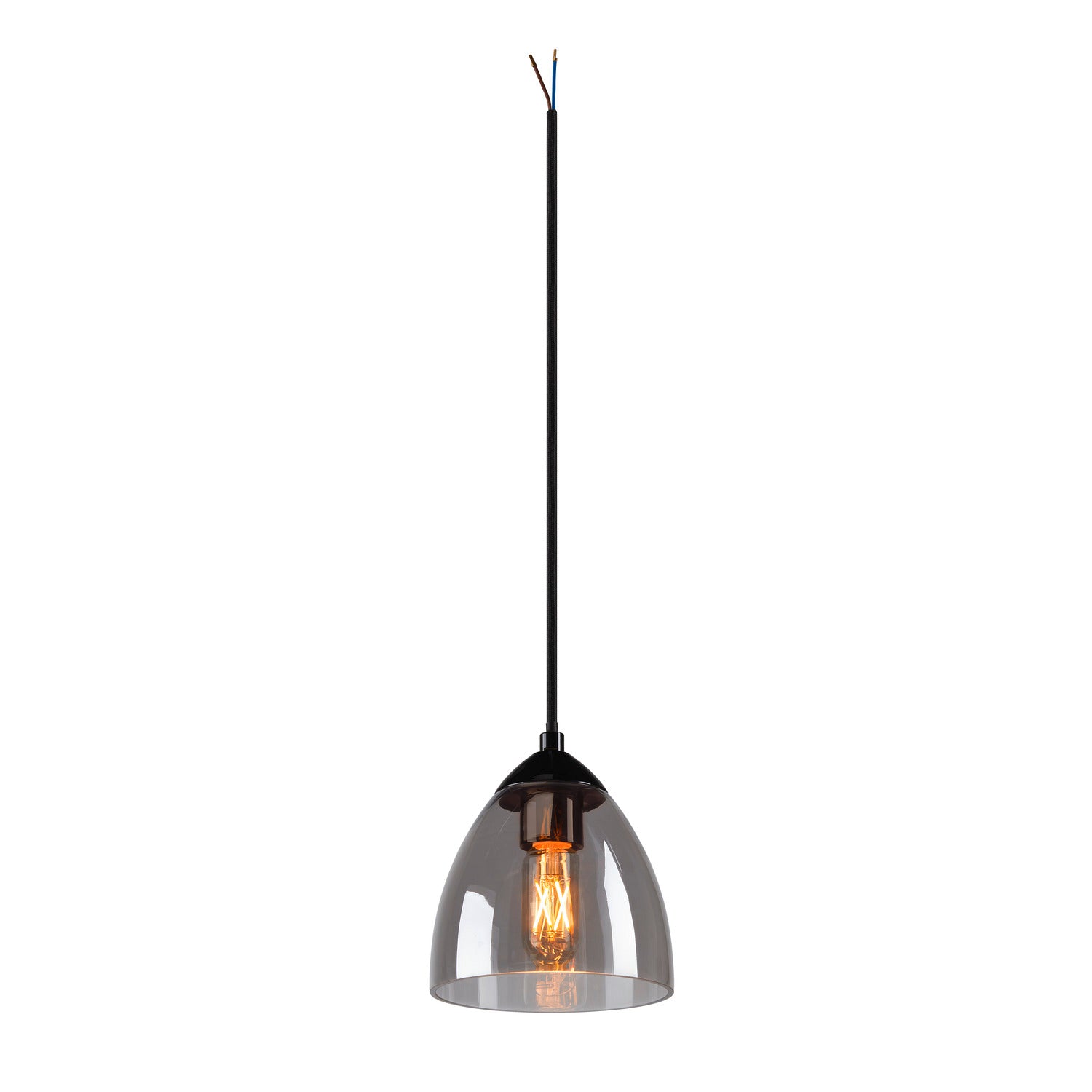 PARA CONE GL GU10, luminária suspensa preta/transparente
