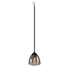 PARA CONE GL GU10, luminária suspensa preta/transparente