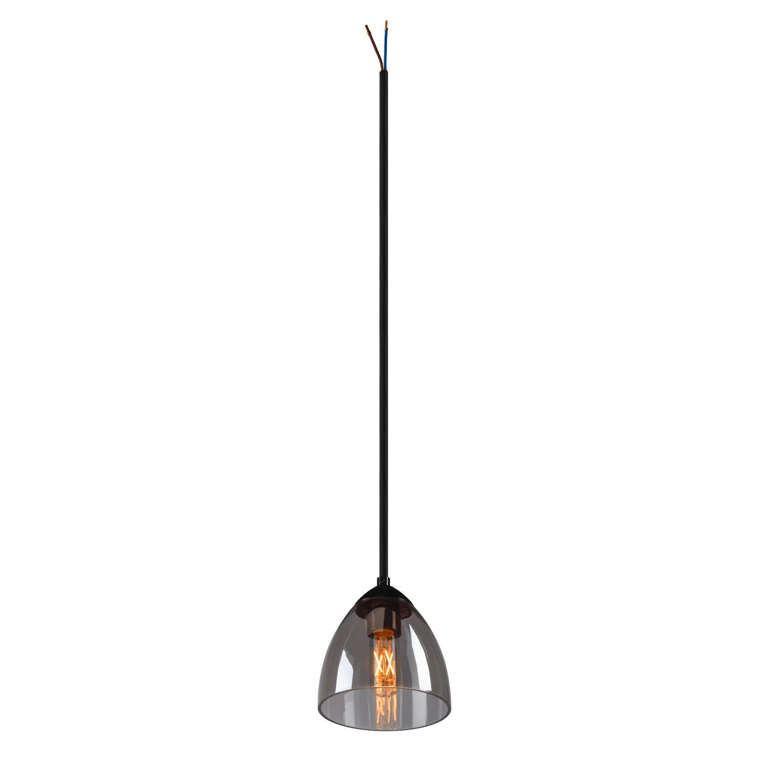 PARA CONE GL GU10, luminária suspensa preta/transparente