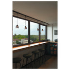 PARA CONE GL GU10, luminária suspensa preta/transparente