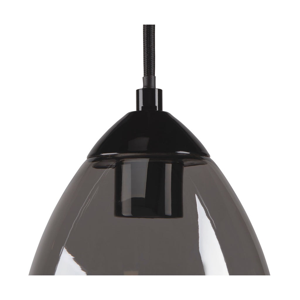 PARA CONE GL GU10, luminária suspensa preta/transparente