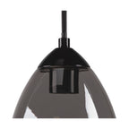 PARA CONE GL GU10, luminária suspensa preta/transparente