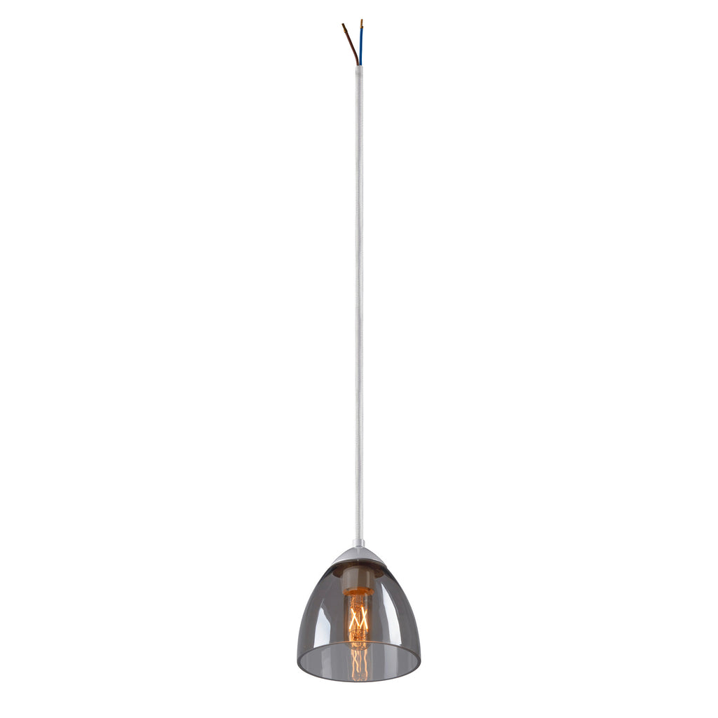 PARA CONE GL GU10, luminária suspensa branca/transparente
