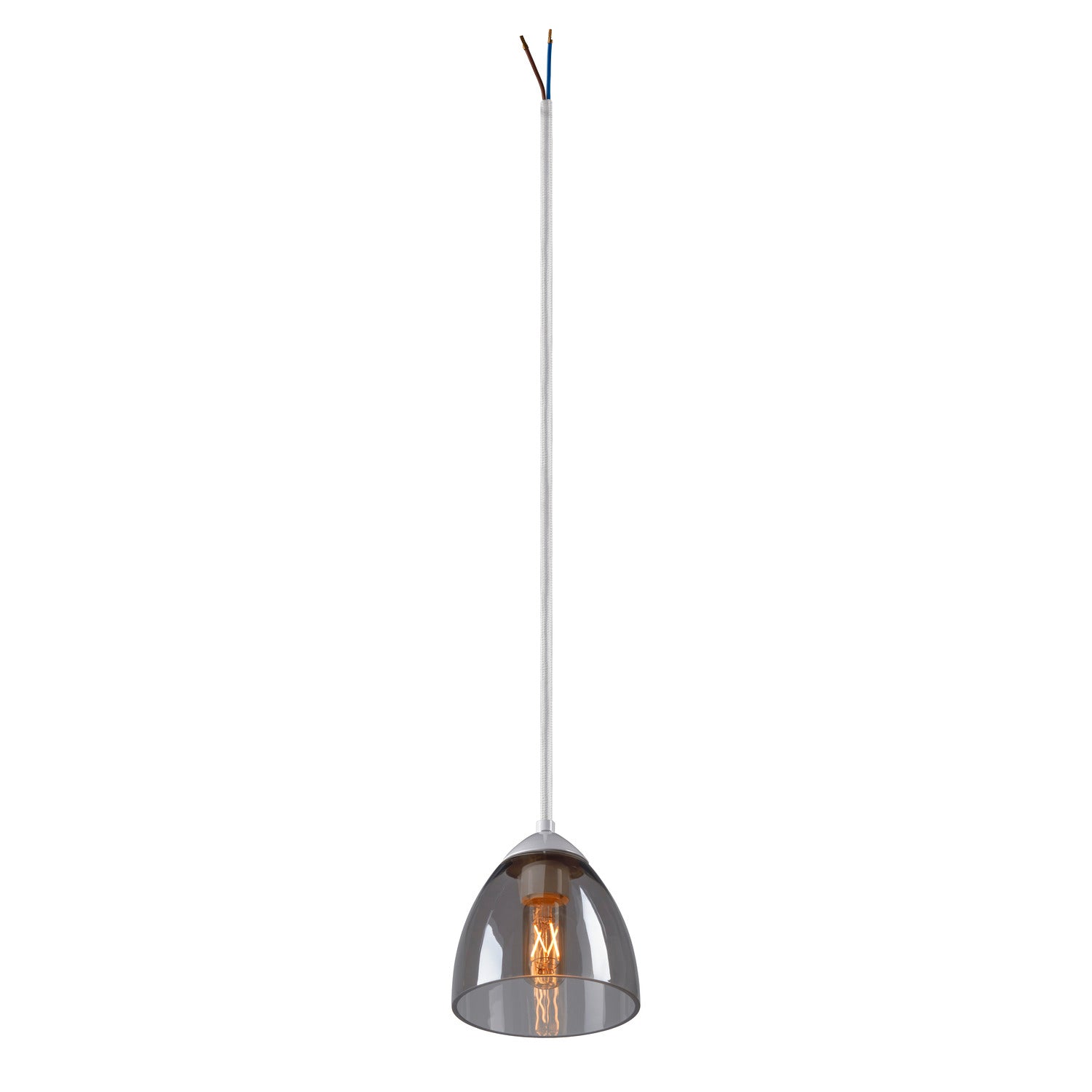 PARA CONE GL GU10, luminária suspensa branca/transparente