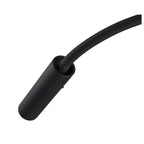 KARPO GOOSE, luminária saliente para a parede, preta 5,8 W 3000 K 40°