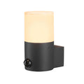 GRAFIT E27 Sensor redondo, luminária saliente para a parede, antracite