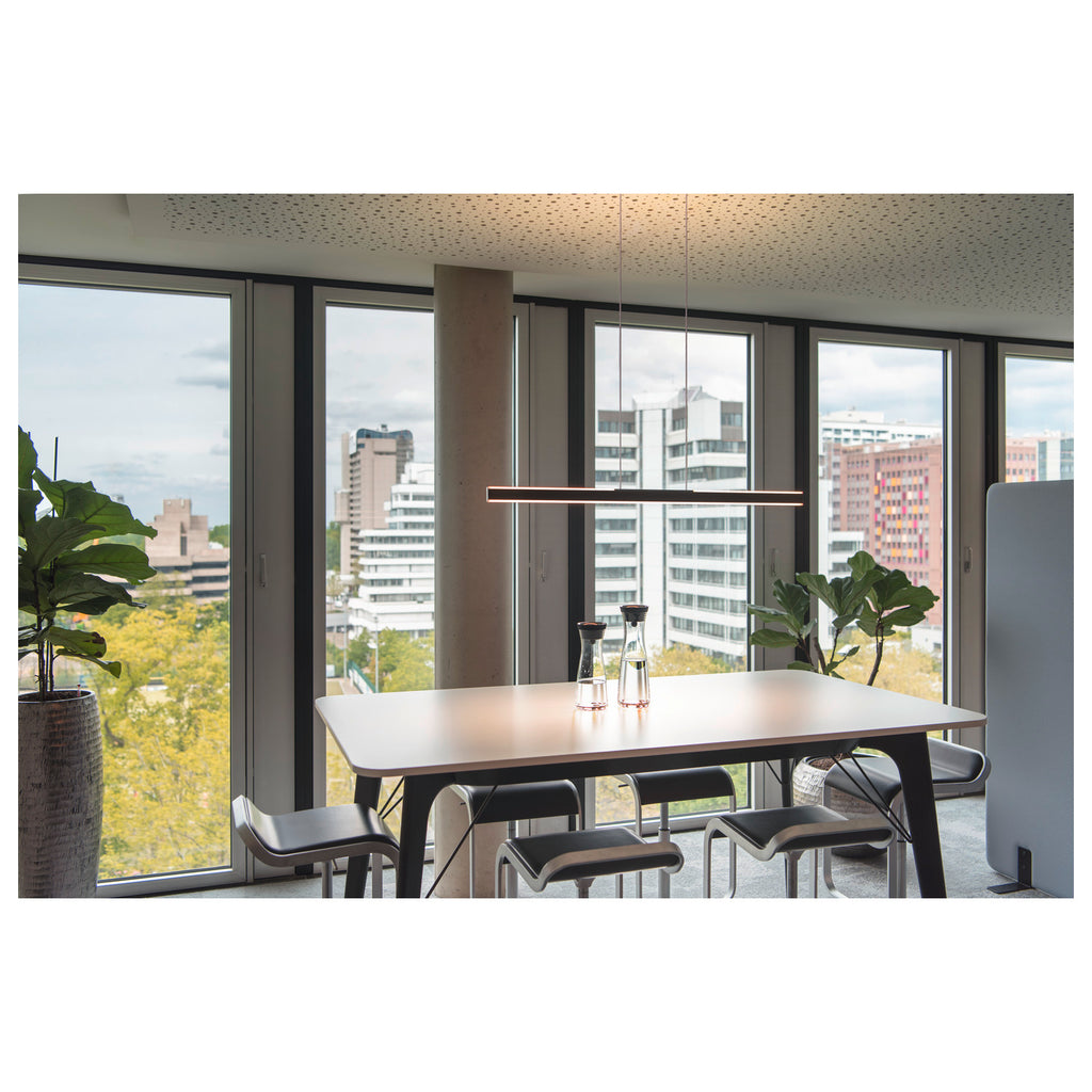 ONE LINEAR 100 PHASE up/down, luminária suspensa, preta 24 W 2700/3000 K