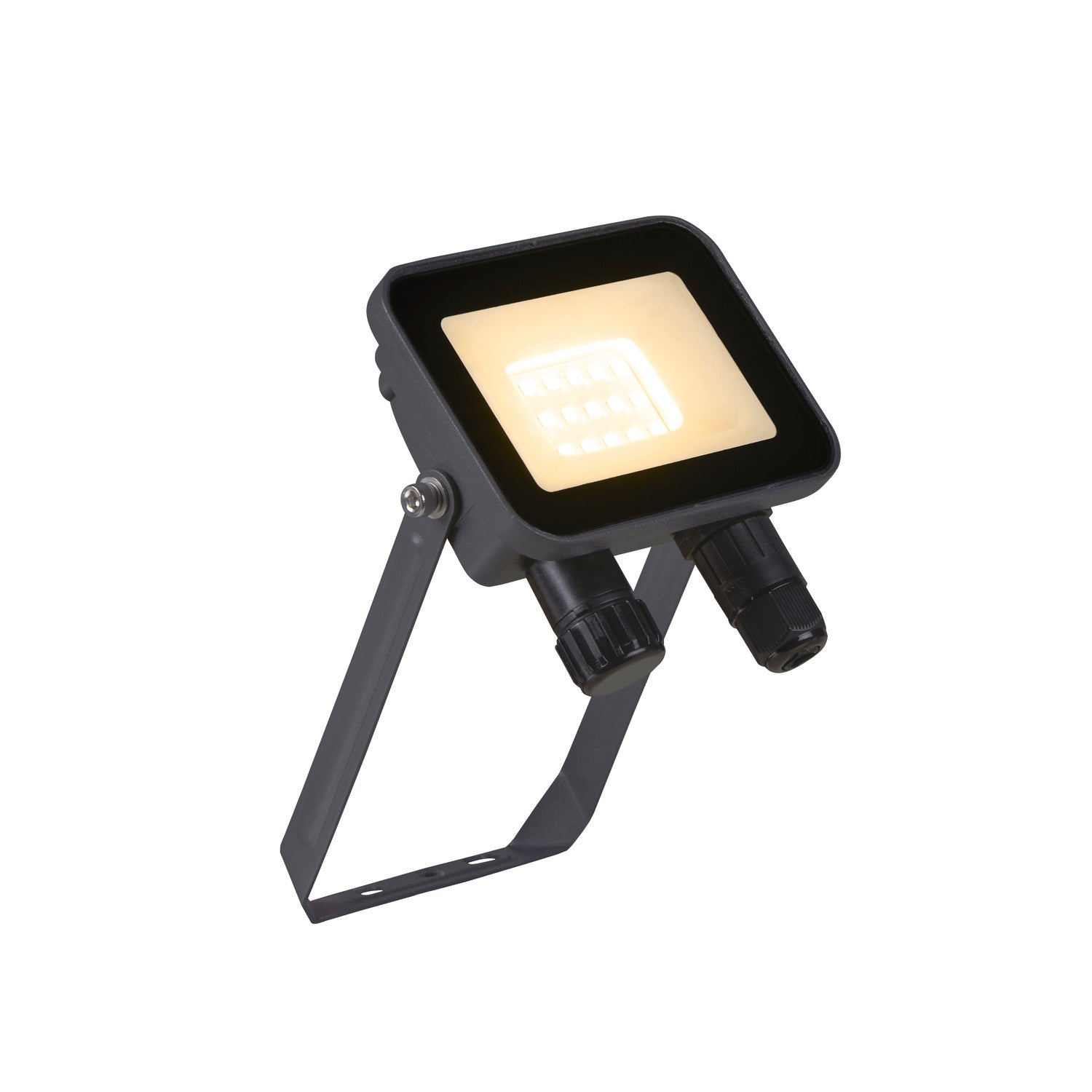 FLOODI S, luminária saliente para parede e teto, antracite/transparente 9,3 W 3000 K 100°