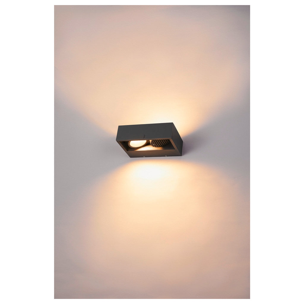 ESKINA FRAME WL double, Luminária saliente para a parede, antracite 27 W 2200/2400 lm 3000/4000 K IRC80 95°