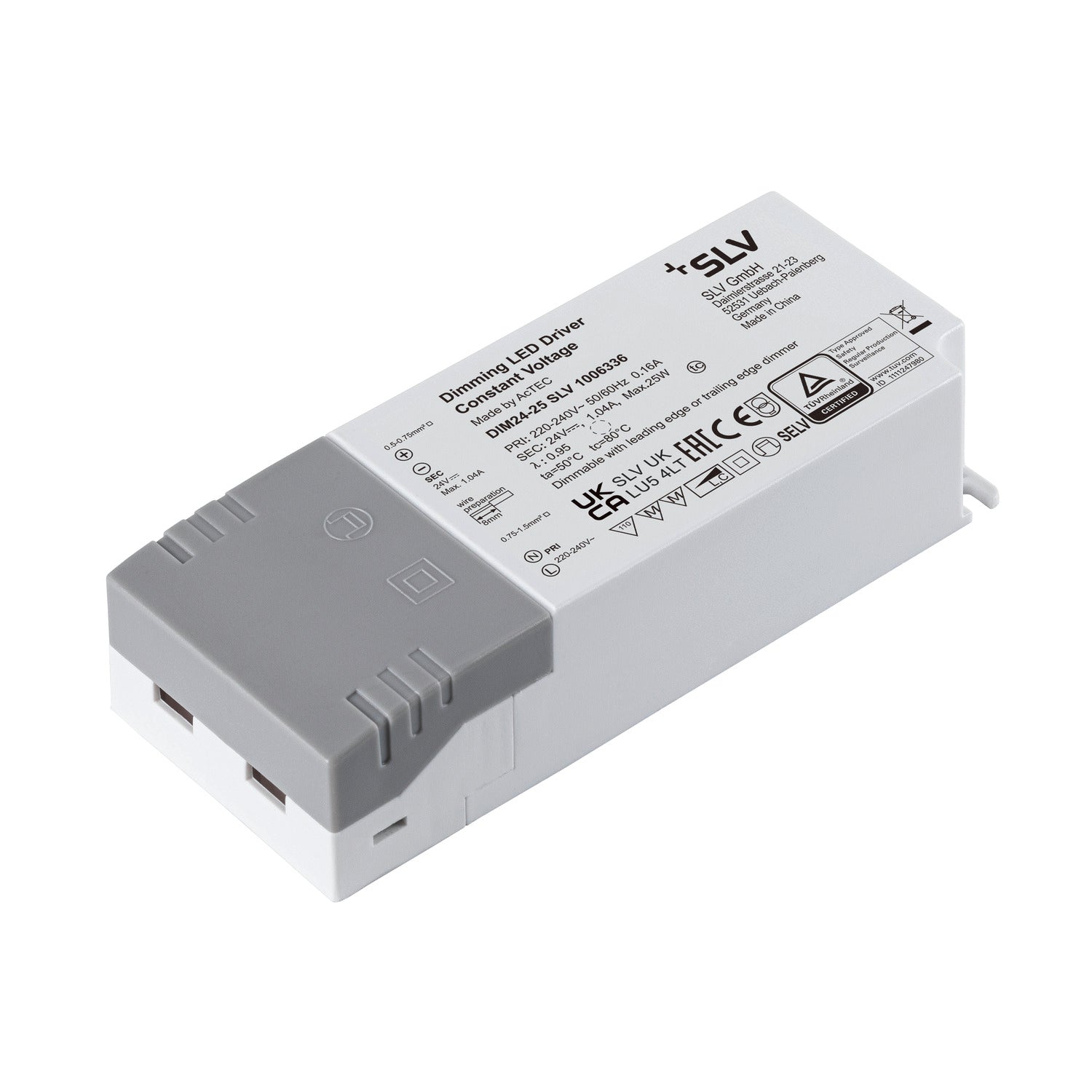 Zubehör (universal) - Fonte de alimentação LED 24V 25 W fase regulável
