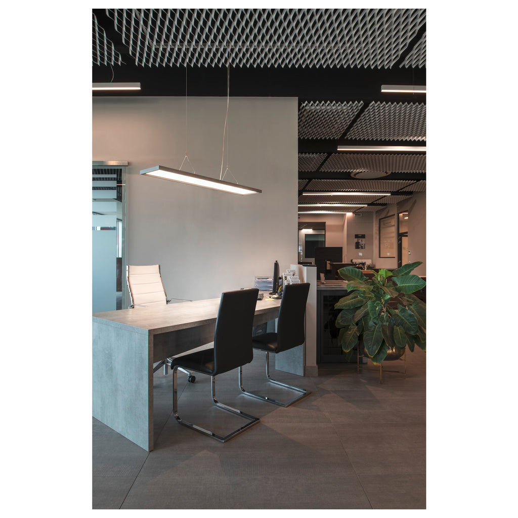 WORKLIGHT PD, Luminária suspensa, prateada, 57 W 5000 lm 4000 K IRC80 80° DALI