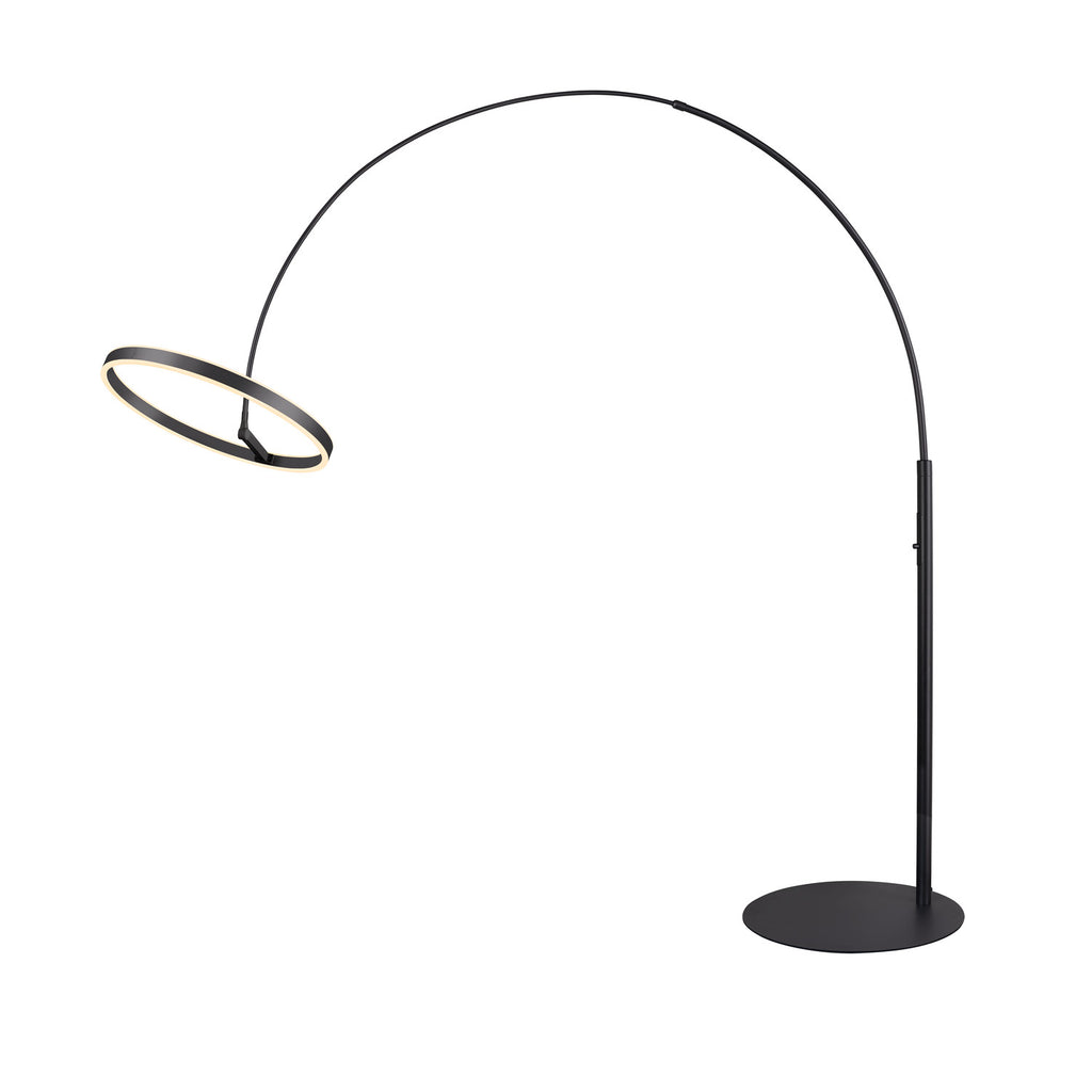 ONE BOW FL, Luminária de pé, preta, 20 W 1200/1200 lm 2700/3000 K IRC90 140°
