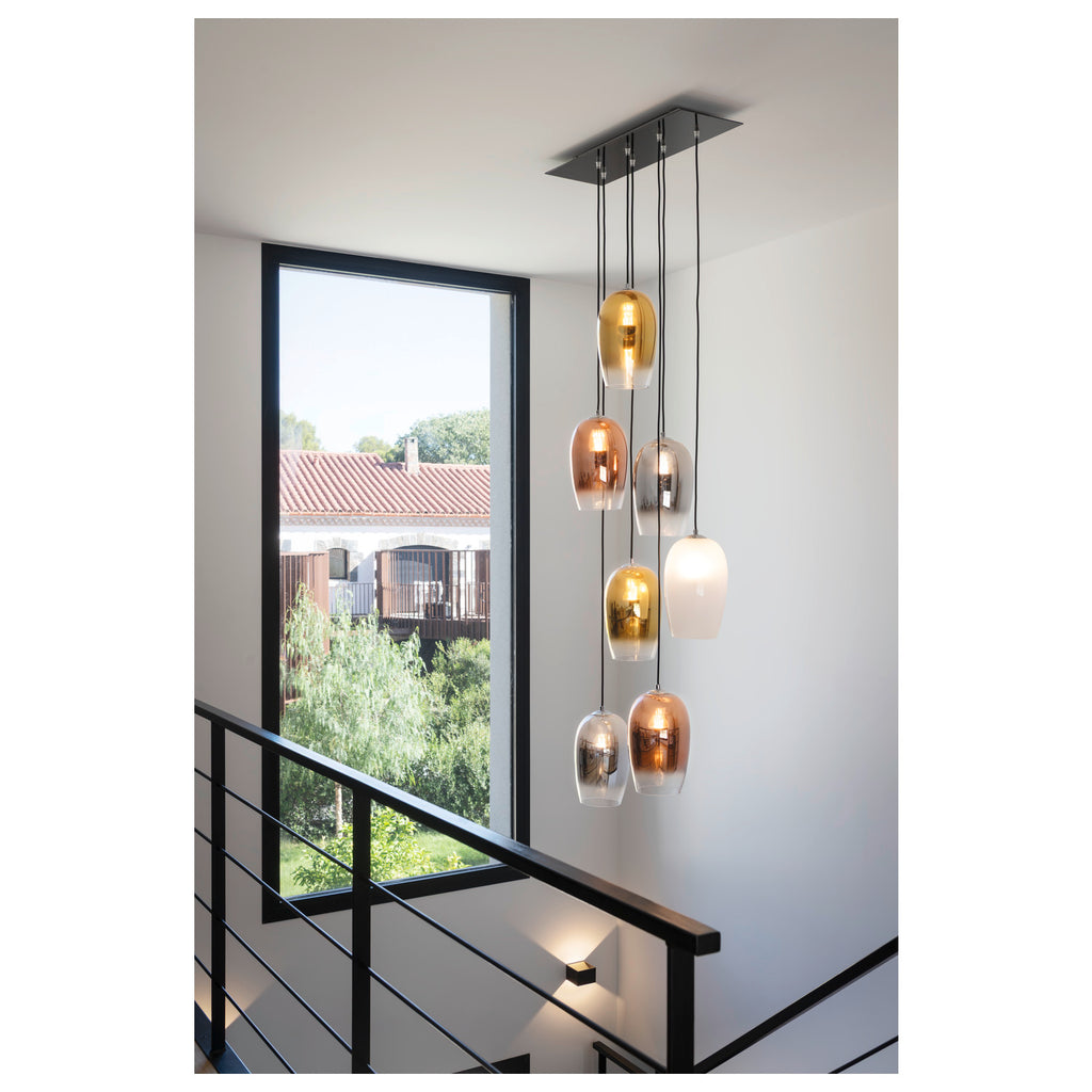 PANTILO OVAL PD, E27 Luminária suspensa, dourada