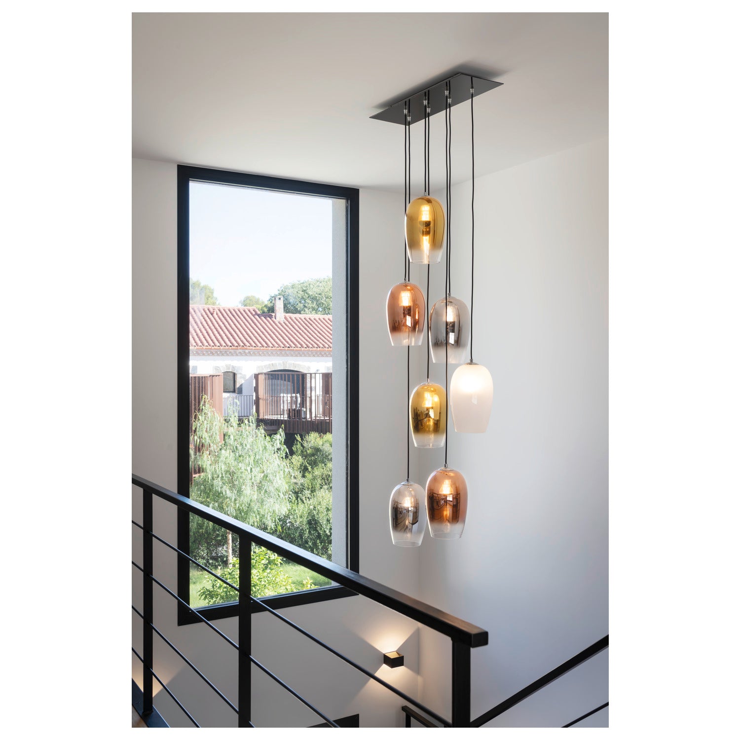 PANTILO OVAL PD, E27 Luminária suspensa, dourada