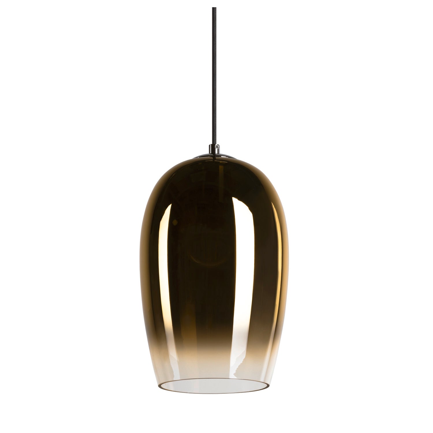 PANTILO OVAL PD, E27 Luminária suspensa, dourada