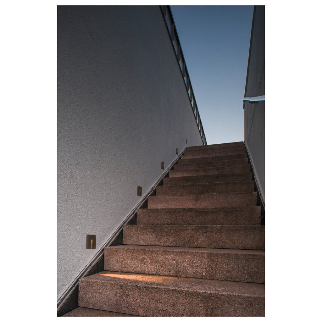 CONCRETO EL, luminária para encastrar na parede cinzento, 3,2 W, 15 lm, 3000 K