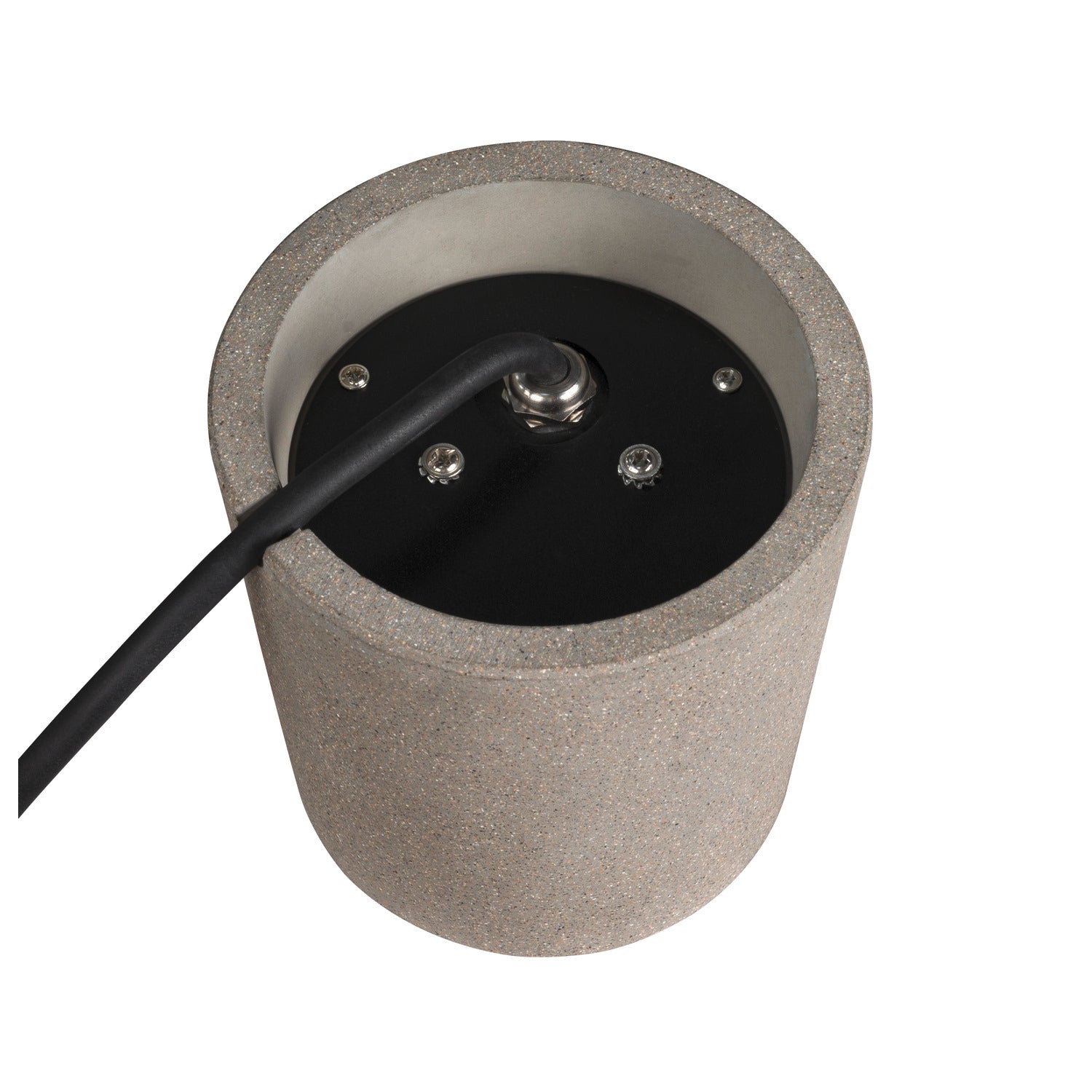 CONCRETO FL, Luminária de pé, redonda, GU10 cinzenta 10 W