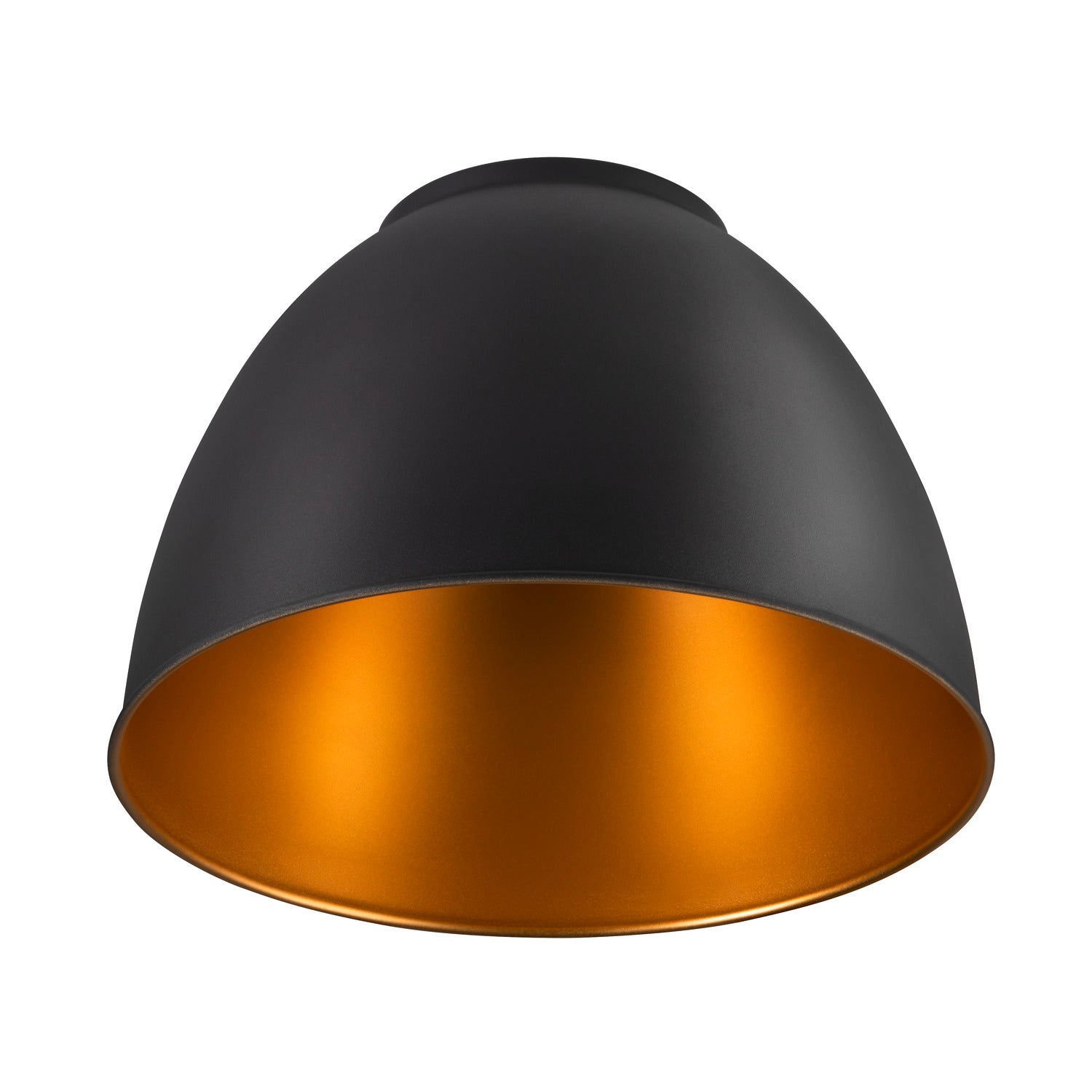 PARA DOME, Abajur de alumínio, preto/dourado