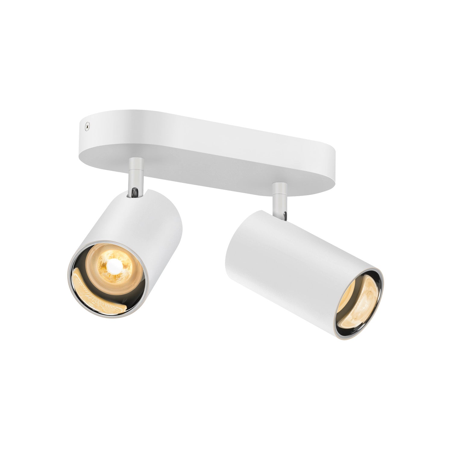 ASTO TUBE, luminária saliente para teto, cilíndrica, máx. 2x 10 W, branco