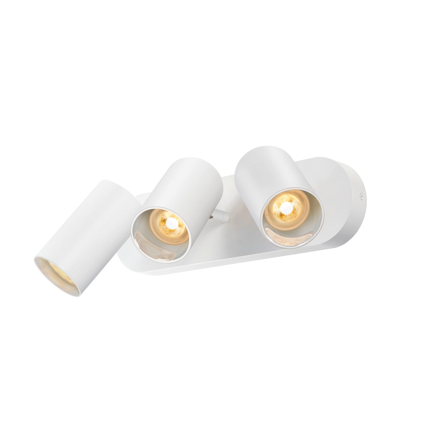 ASTO TUBE, luminária saliente para teto, cilíndrica, máx. 3x 10 W, branco