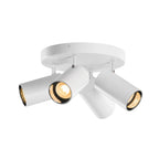 ASTO TUBE, luminária saliente para teto, cilíndrica, máx. 4x 10 W, branco