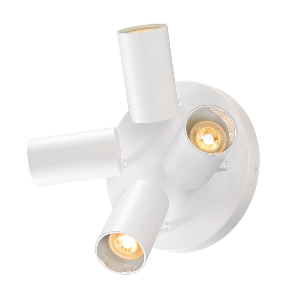 ASTO TUBE, luminária saliente para teto, cilíndrica, máx. 4x 10 W, branco