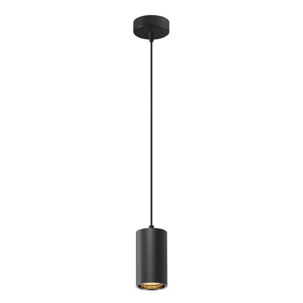 ASTO TUBE, luminária suspensa, GU10, comprimento da suspensão 250 cm, máx. 10 W, preto