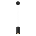 ASTO TUBE, luminária suspensa, GU10, comprimento da suspensão 250 cm, máx. 10 W, preto