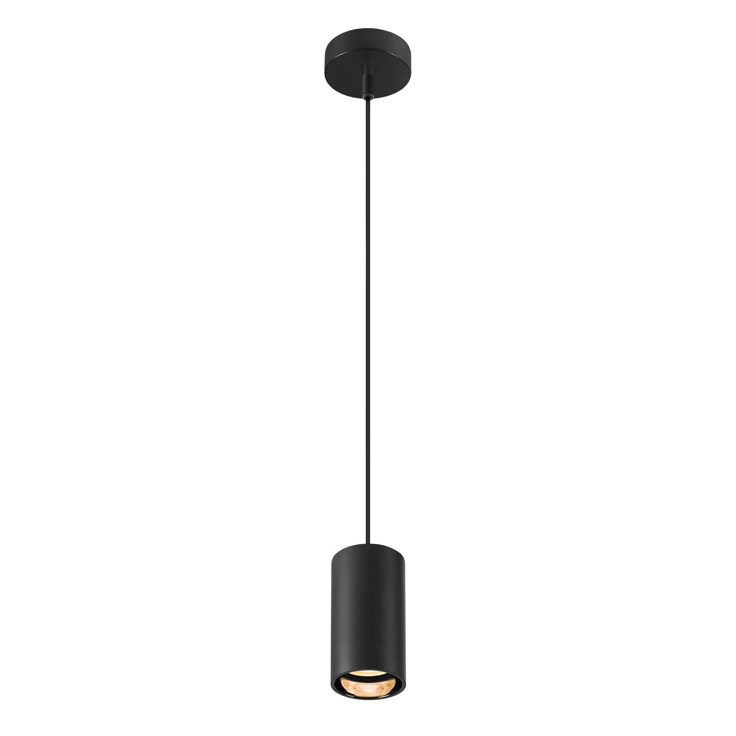 ASTO TUBE, luminária suspensa, GU10, comprimento da suspensão 250 cm, máx. 10 W, preto