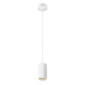 ASTO TUBE, luminária suspensa, GU10, comprimento da suspensão 250 cm, máx. 10 W, branco