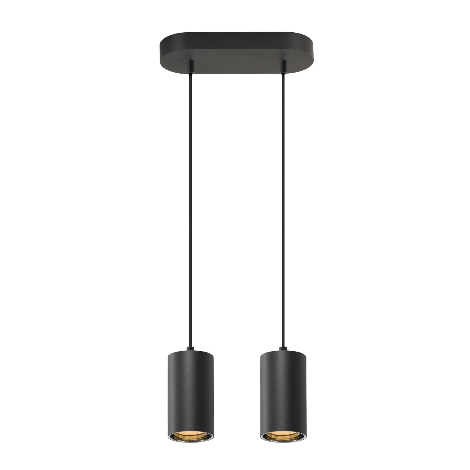 ASTO TUBE, luminária suspensa, GU10, comprimento da suspensão 250 cm, máx. 2x10 W, preto