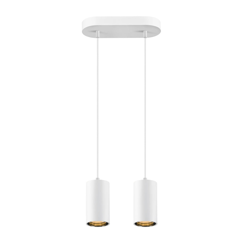 ASTO TUBE, luminária suspensa, GU10, comprimento da suspensão 250 cm, máx. 2x10 W, branco