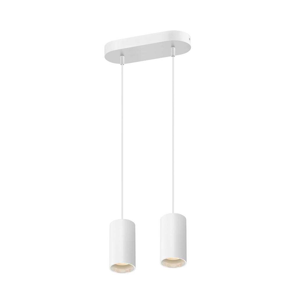 ASTO TUBE, luminária suspensa, GU10, comprimento da suspensão 250 cm, máx. 2x10 W, branco