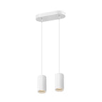 ASTO TUBE, luminária suspensa, GU10, comprimento da suspensão 250 cm, máx. 2x10 W, branco