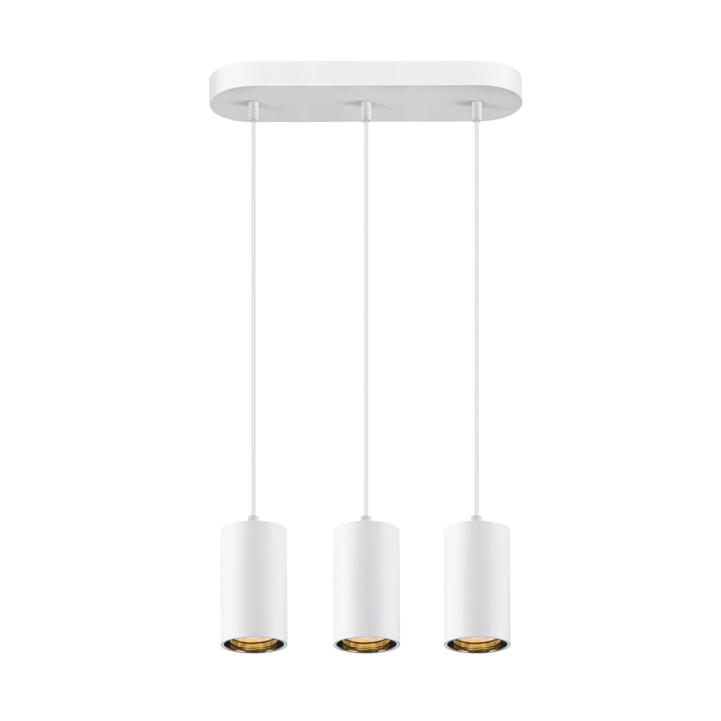ASTO TUBE, luminária suspensa, GU10, comprimento da suspensão 250 cm, máx. 3x10 W, branco