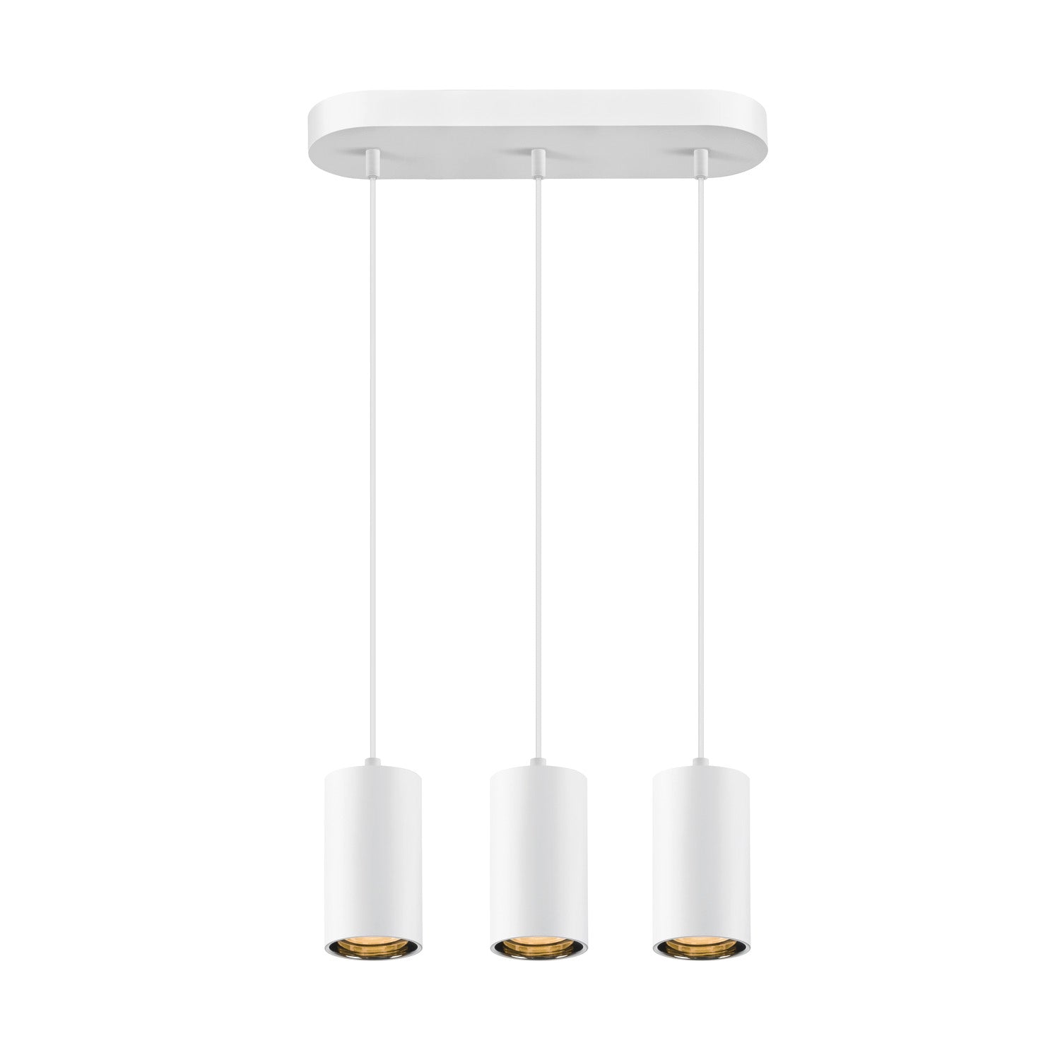 ASTO TUBE, luminária suspensa, GU10, comprimento da suspensão 250 cm, máx. 3x10 W, branco