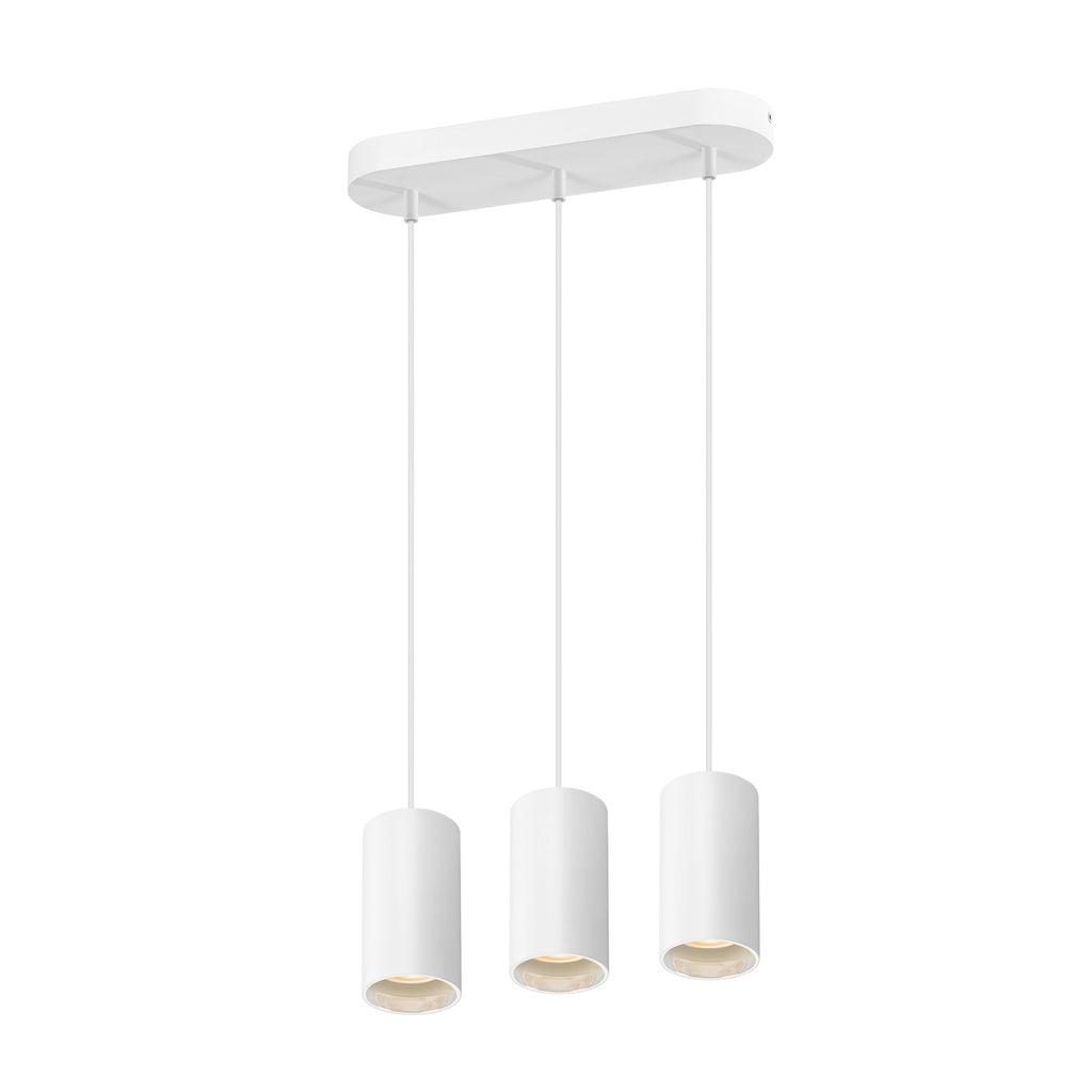 ASTO TUBE, luminária suspensa, GU10, comprimento da suspensão 250 cm, máx. 3x10 W, branco
