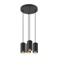 ASTO TUBE, luminária suspensa, GU10, comprimento da suspensão 250 cm, máx. 4x10 W, preto