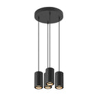 ASTO TUBE, luminária suspensa, GU10, comprimento da suspensão 250 cm, máx. 4x10 W, preto