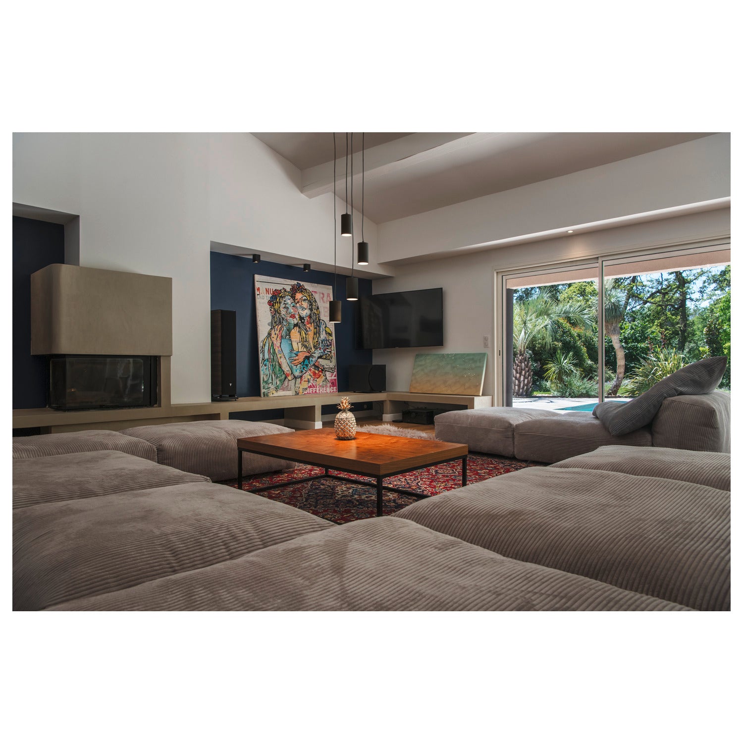 ASTO TUBE, luminária suspensa, GU10, comprimento da suspensão 250 cm, máx. 4x10 W, preto