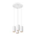 ASTO TUBE, luminária suspensa, GU10, comprimento da suspensão 250 cm, máx. 4x10 W, branco