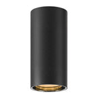 ASTO TUBE, luminária saliente para teto, cilíndrica, GU10, máx. 1x10 W, preto