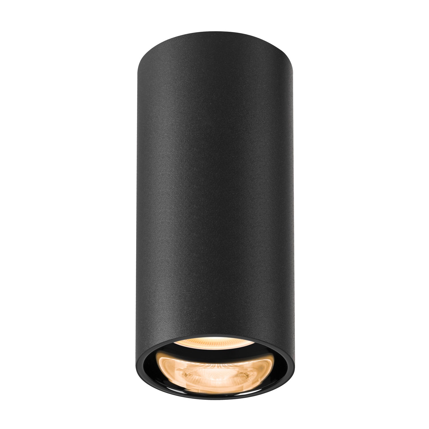 ASTO TUBE, luminária saliente para teto, cilíndrica, GU10, máx. 1x10 W, preto