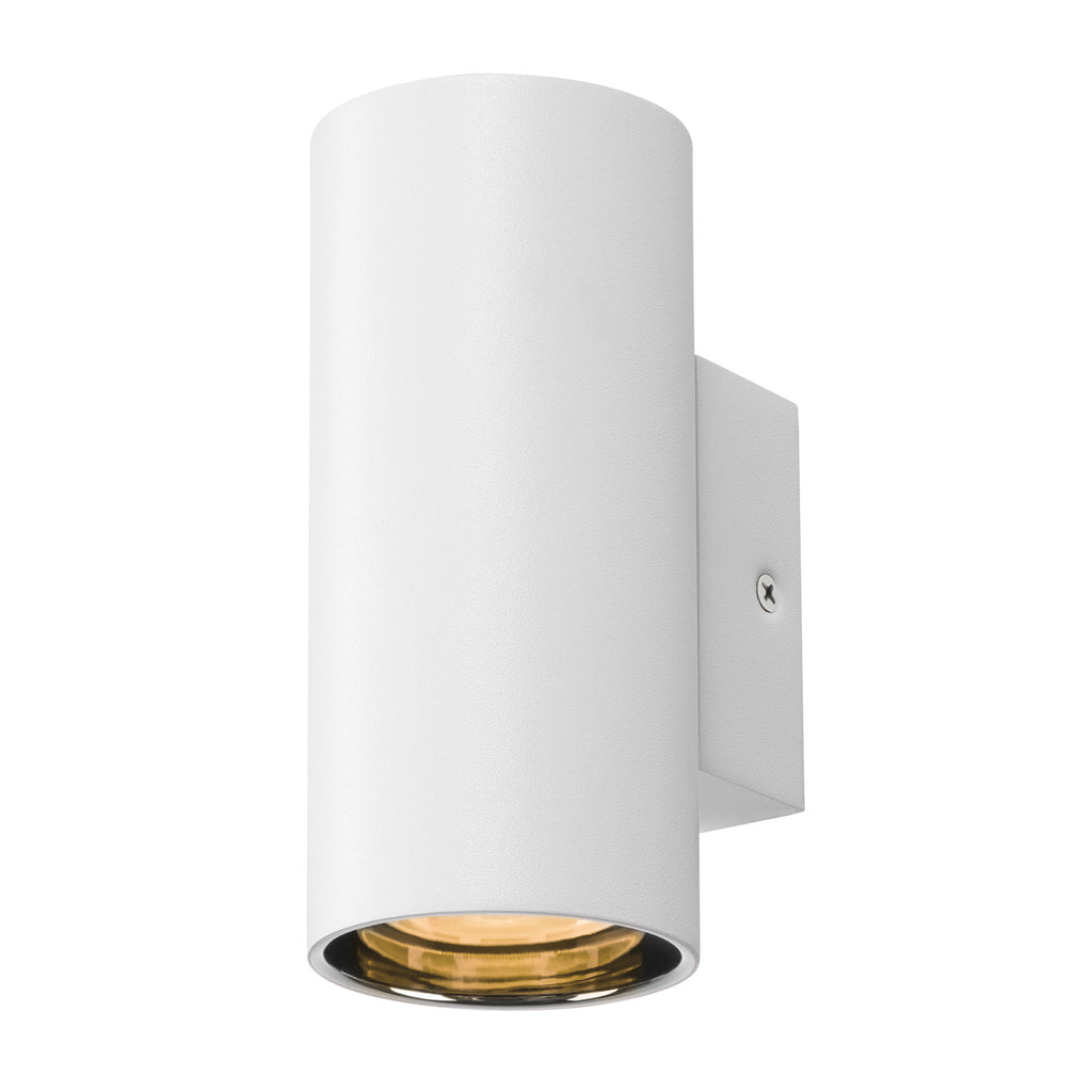 ASTO TUBE, luminária saliente para a parede, cilíndrica, máx. 1x10 W, branco