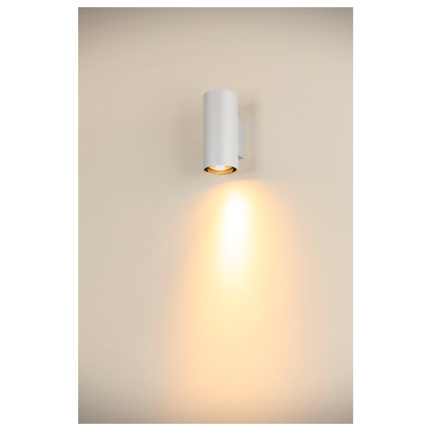 ASTO TUBE, luminária saliente para a parede, cilíndrica, máx. 1x10 W, branco